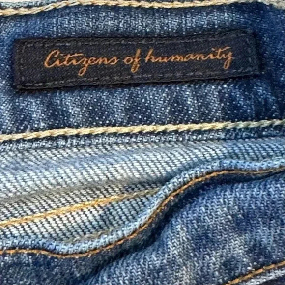 Y2K Citizens of Humanity Low Waist Bootcut Flared Jeans 28 Blue Margo085 Stretch - Picture 6 of 10